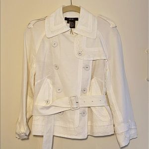 White Pe Se linen/cotton jacket